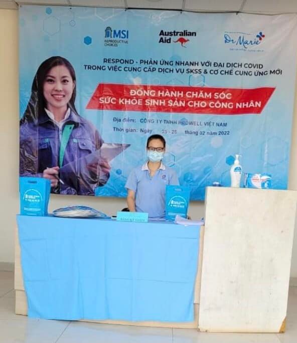 Hàng trăm công nhân nữ được thăm khám, tư vấn và chăm sóc Sức khỏe sinh sản
